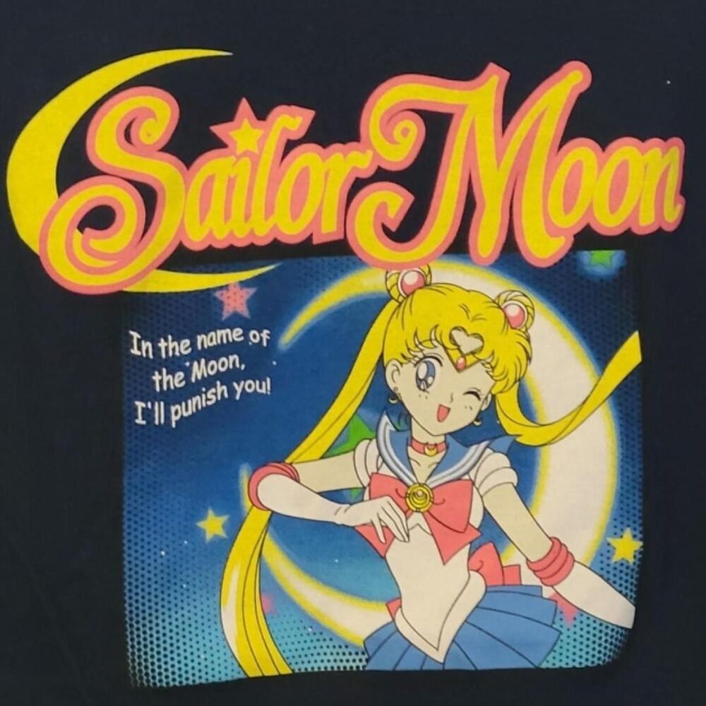 ✨ Official Sailor Moon Navy Graphic T-Shirt - Brand New With Tags - Size Small